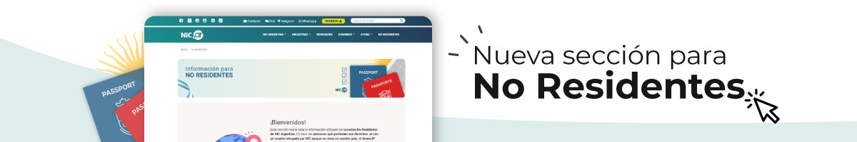 Nueva sección para No Residentes